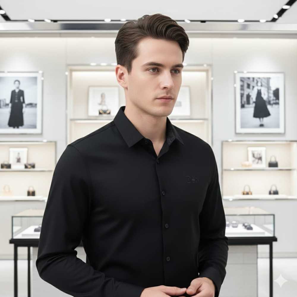 Dior Black Premium Quality Shirt-thumb-3