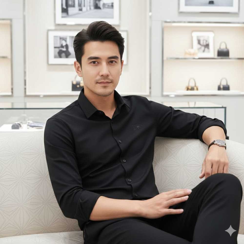 Dior Black Premium Quality Shirt-thumb-2