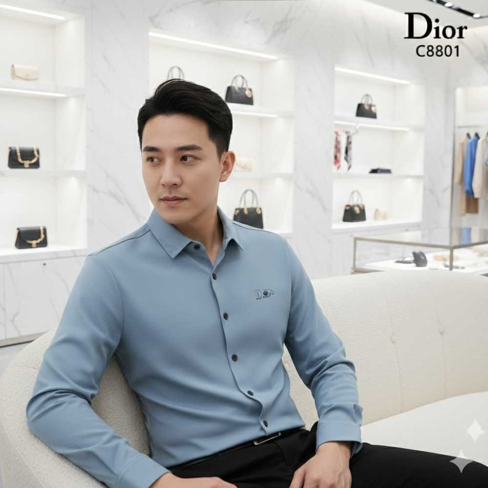 Dior Sky Blue Premium Quality Shirt-thumb-1