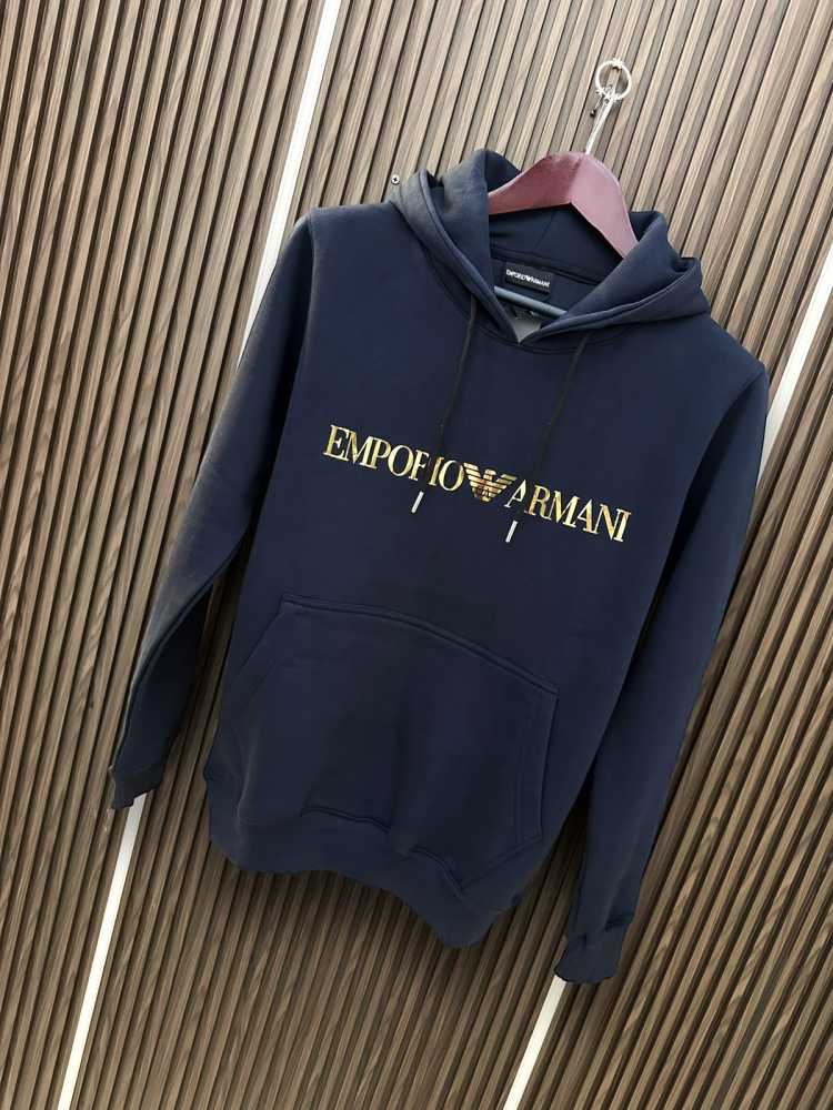 Emporio Armani EA7 Blue Logo Series Hoodie