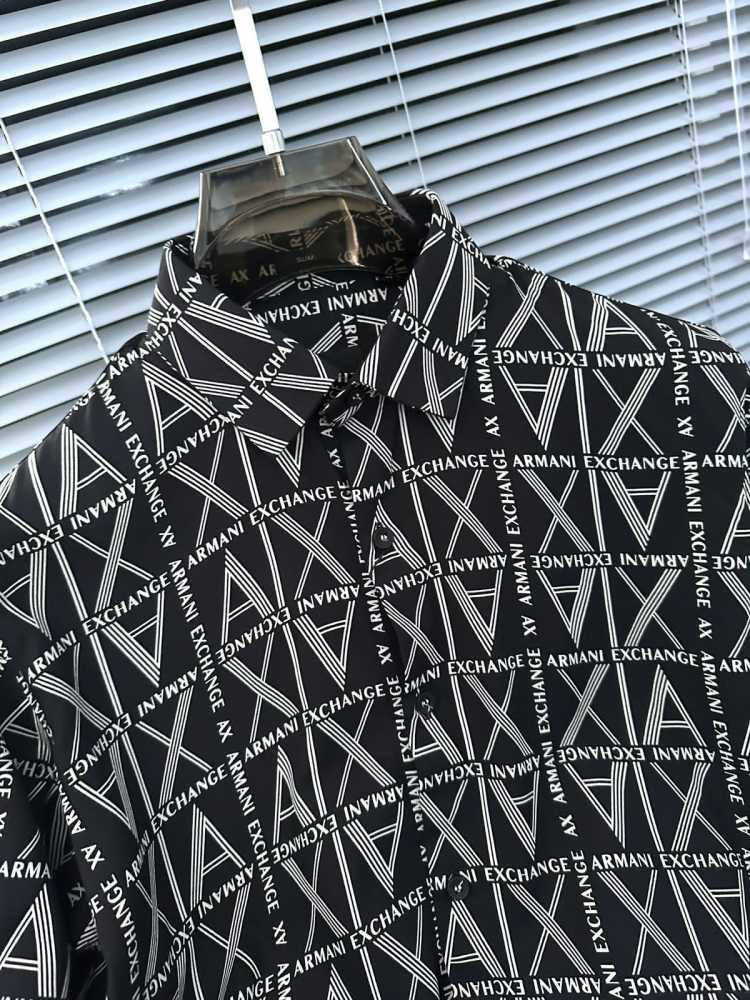 Armani Exchange Black Premium Quality Cotton Shirt-3