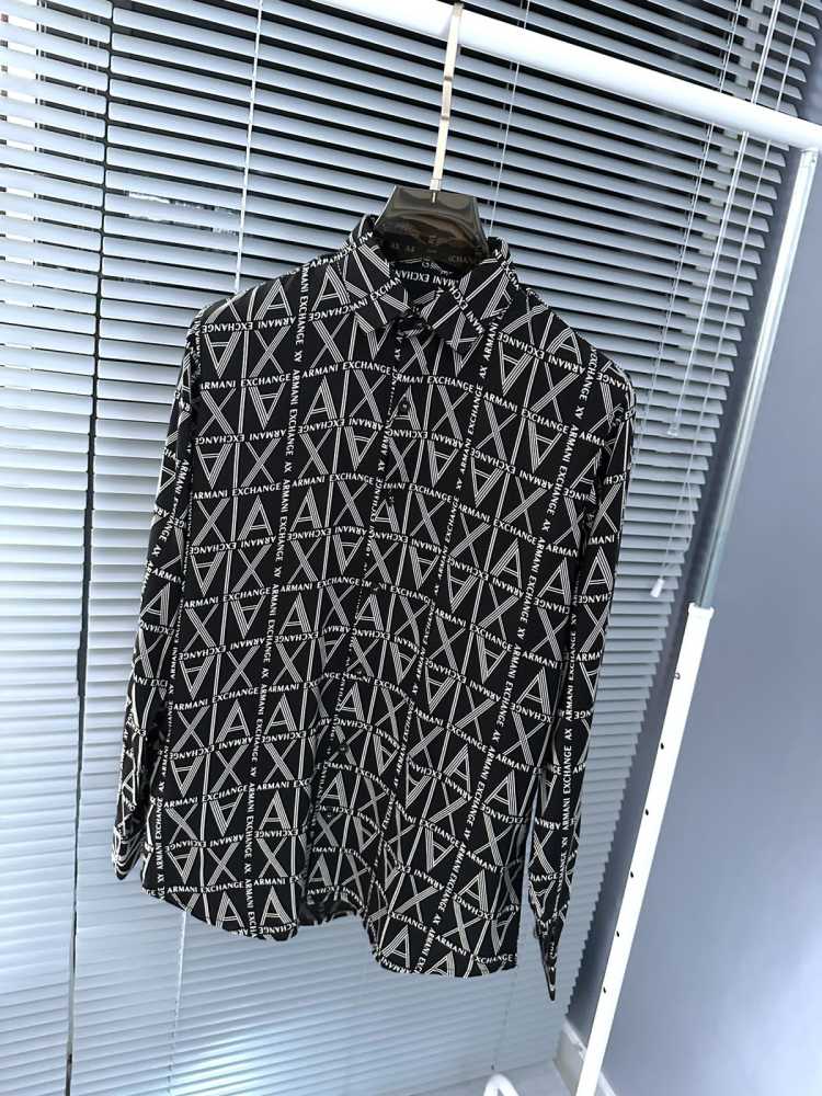 Armani Exchange Black Premium Quality Cotton Shirt-1