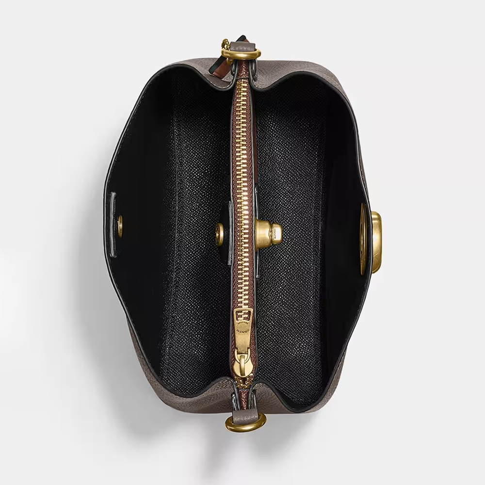 Coach Willow Bucket Laurel Grey Tote Hobo Bag-3