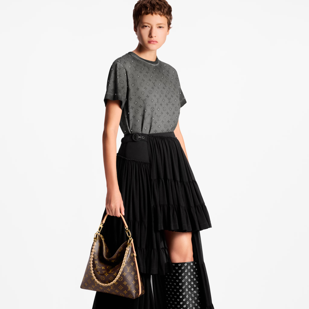 Louis Vuitton Brown Premium Quality Hobo Handbag-6