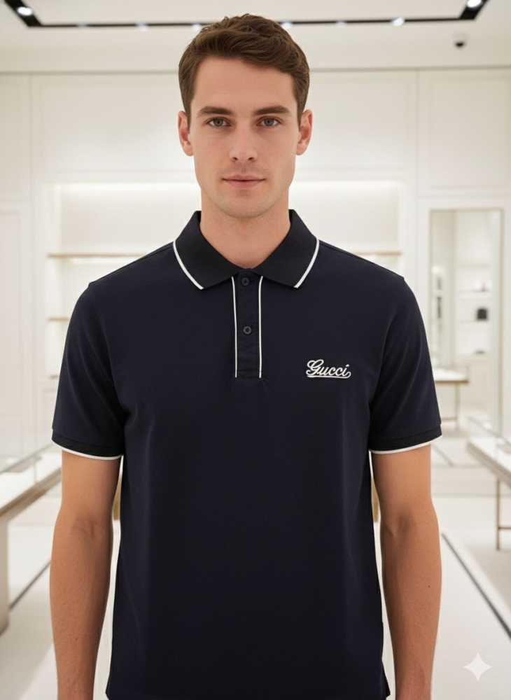 Gucci Blue Premium Quality Polo T-shirt
