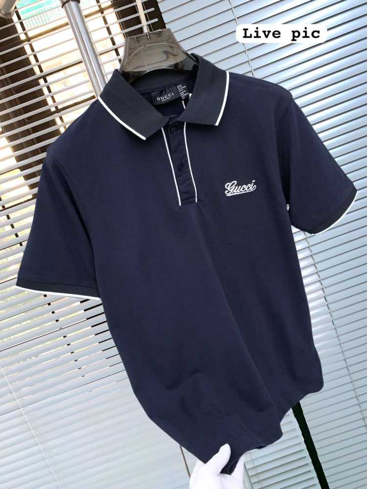 Gucci Blue Premium Quality Polo T-shirt-thumb-2