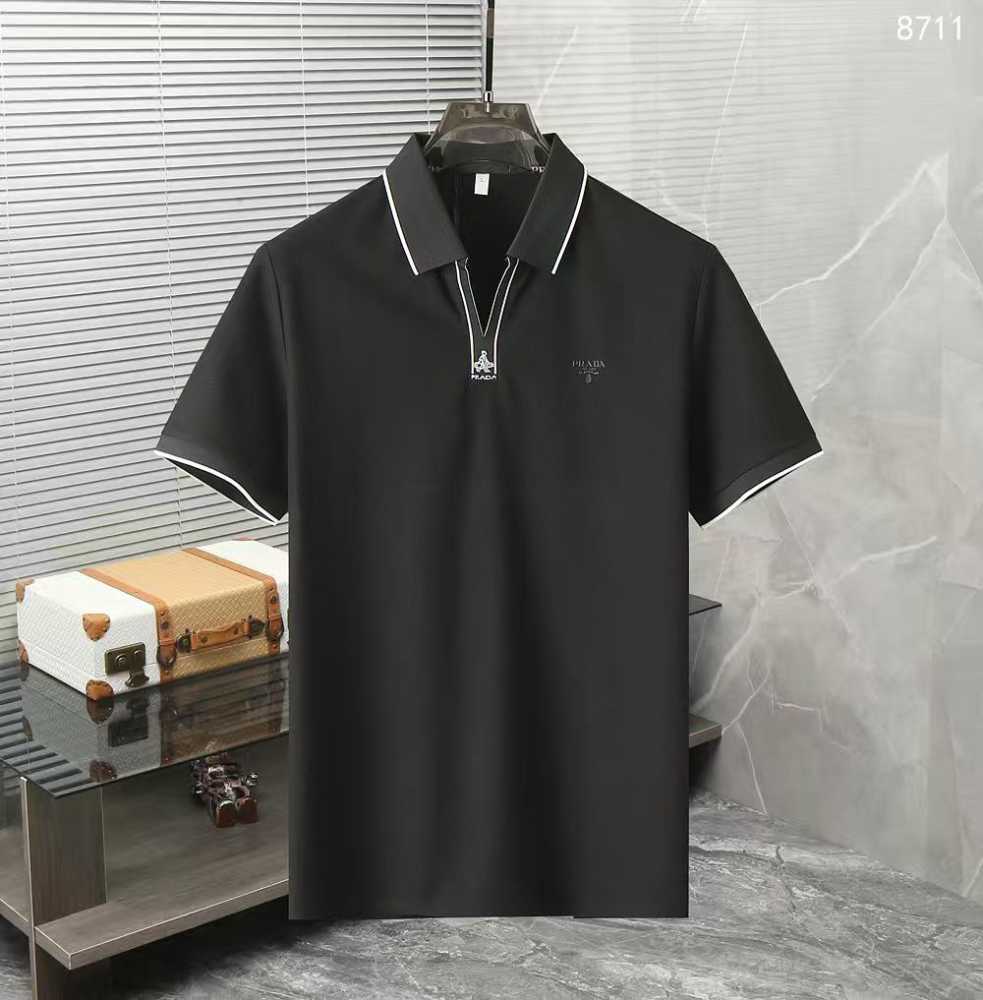 Prada Black Premium Quality Polo T-shirt-thumb-0