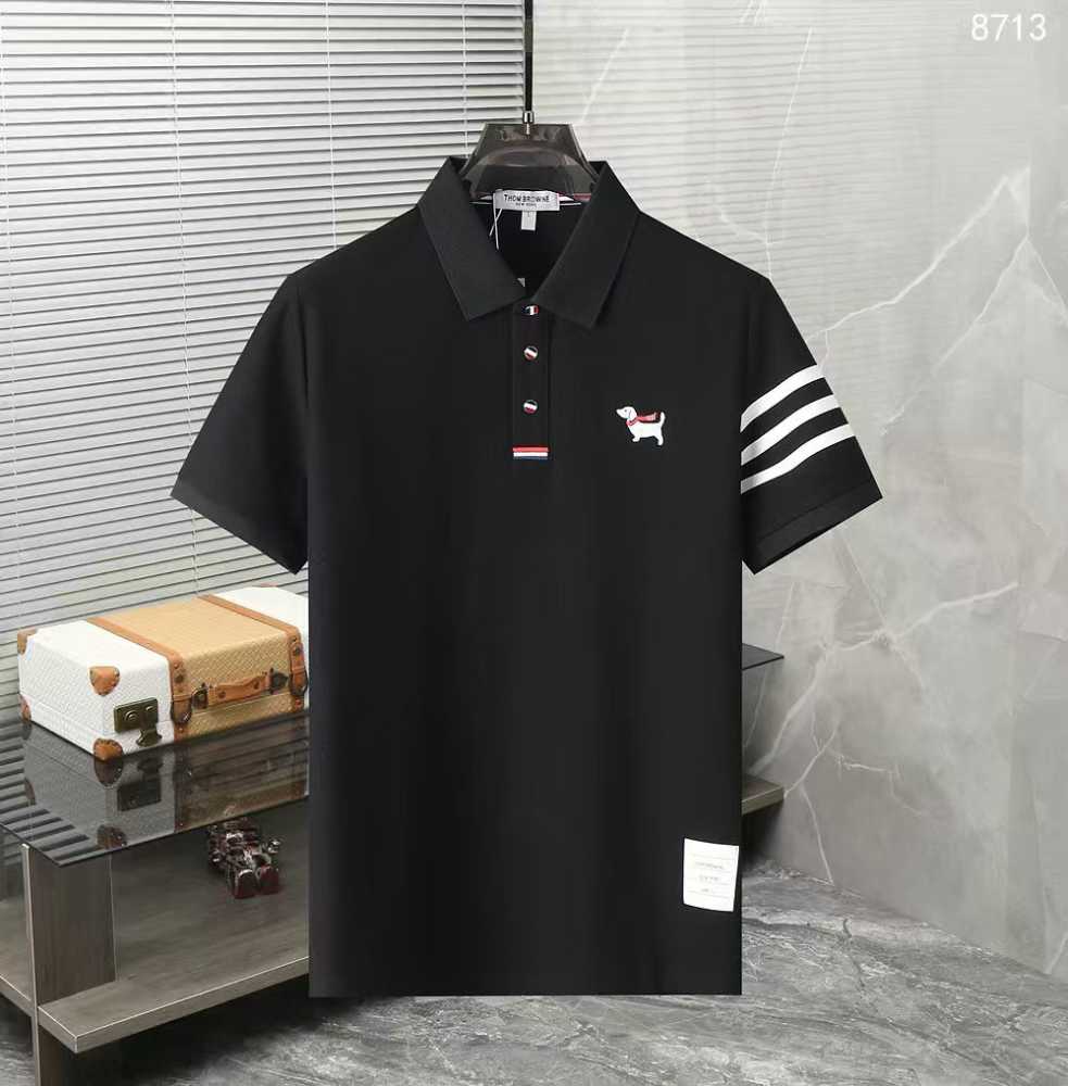Thom Browne Black Premium Quality T-shirt-thumb-0