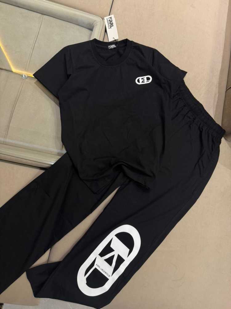 Karl Lagerfeld Black Premium Co-ord Set-1