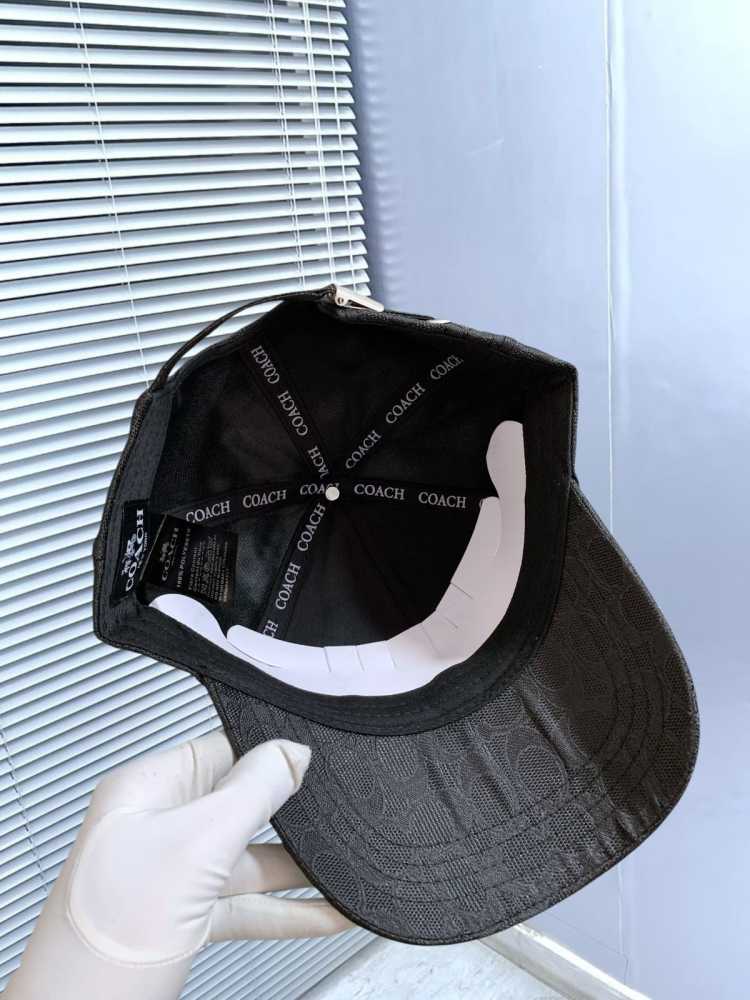 Coach Monogram Black Premium Edition Cashmere Caps-5
