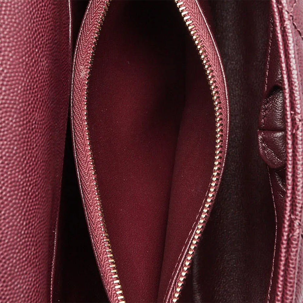 Chanel Coco Caviar Wine Top Handle Bag-thumb-10