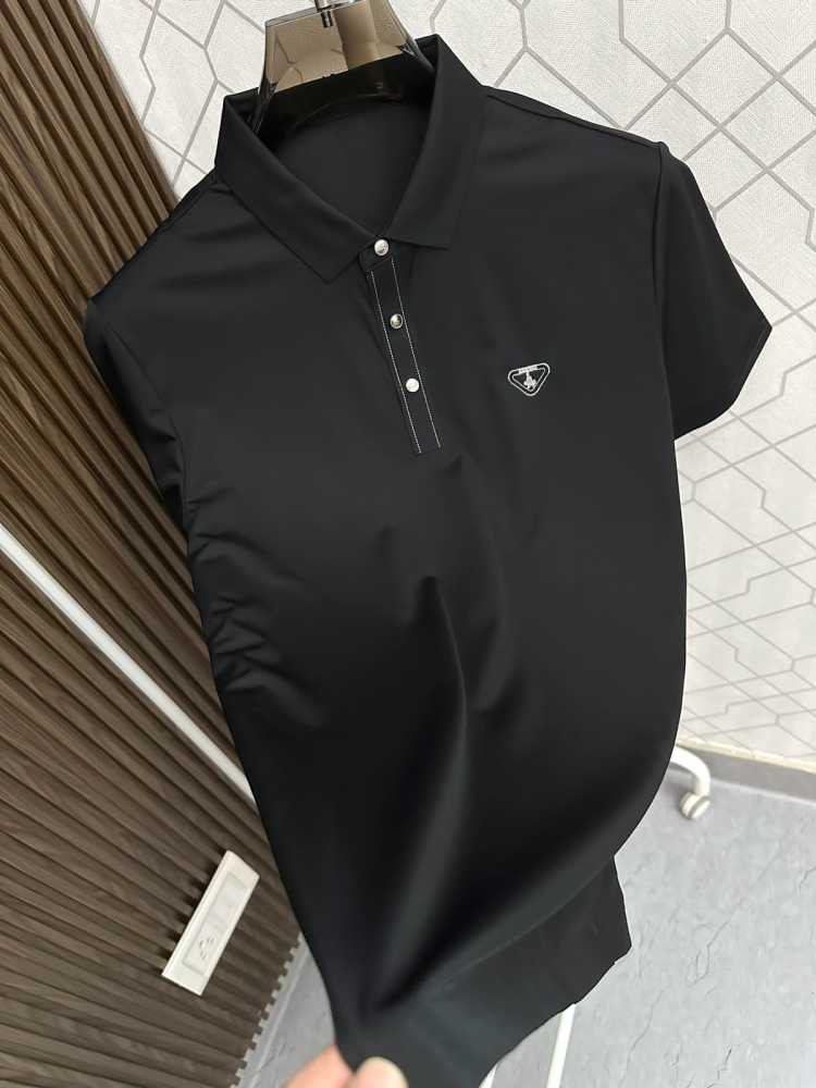 Prada Black Premium Quality Polo T-shirt-thumb-1
