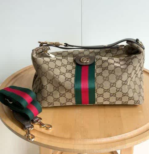 Gucci Ophidia Beige Vanity Bag-thumb-1
