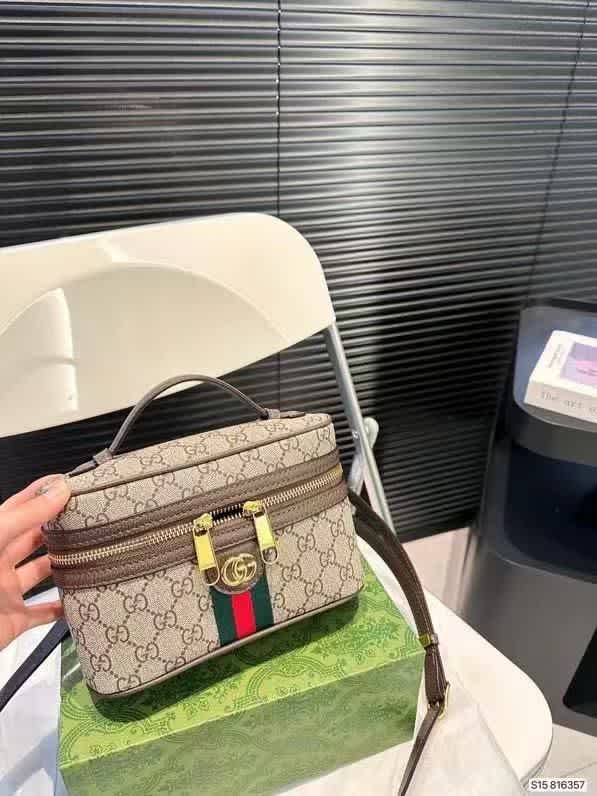 Gucci Ophidia Beige Vanity Shoulder Sling Bag-thumb-1