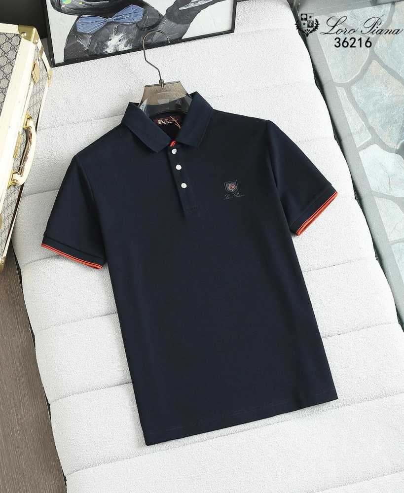 Loro Piana Blue Premium Quality T-Shirt-thumb-0
