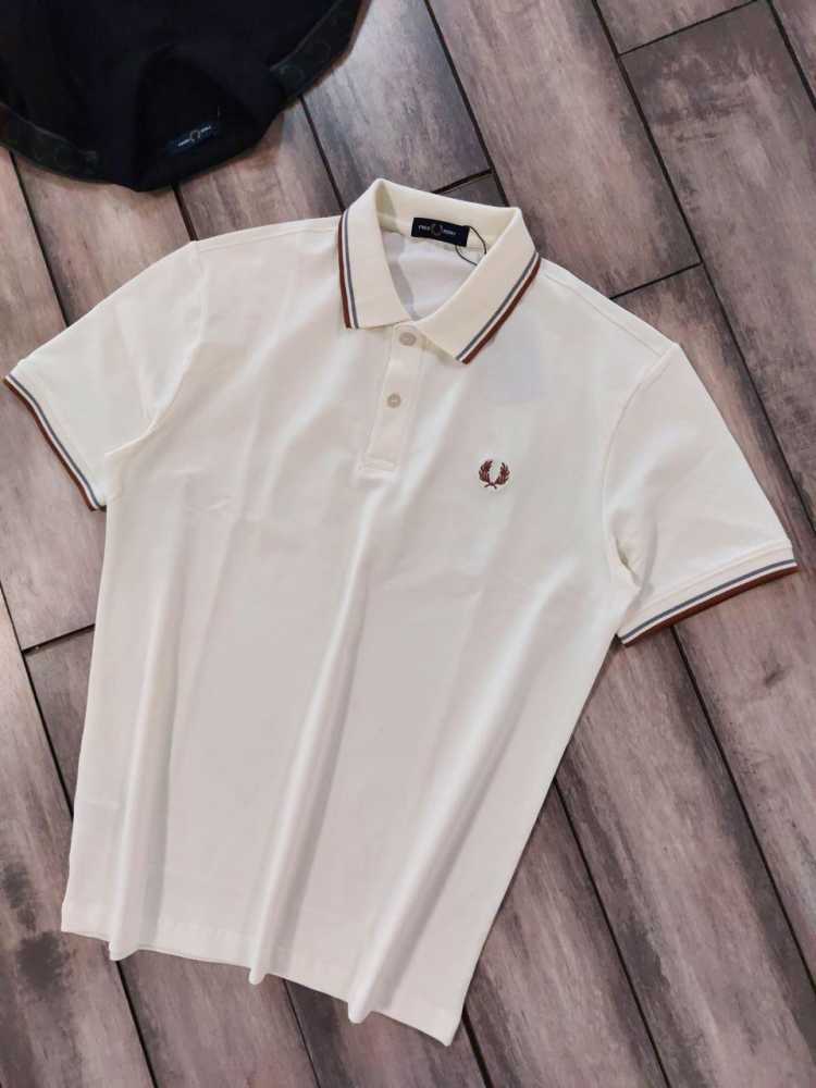 Fred Perry Embroidered logo White Premium T-shirt-thumb-2