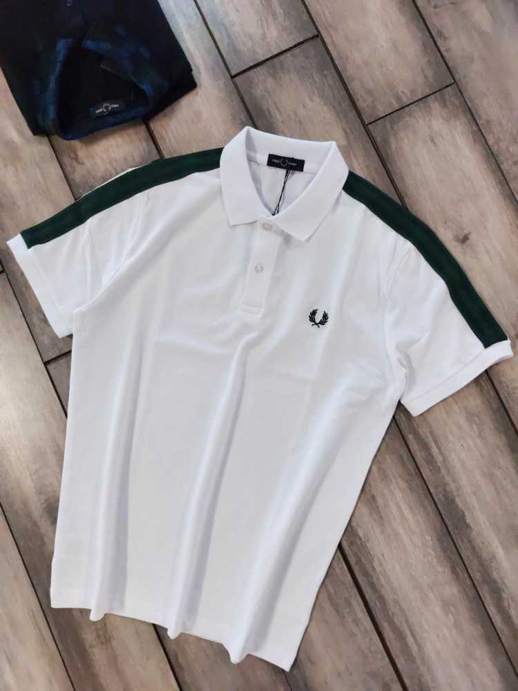 Fred Perry Embroidered logo White Premium T-shirt-thumb-0