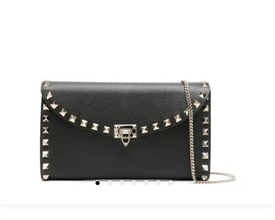 Valentino Garavani Black Small Shoulder Bag-thumb-0