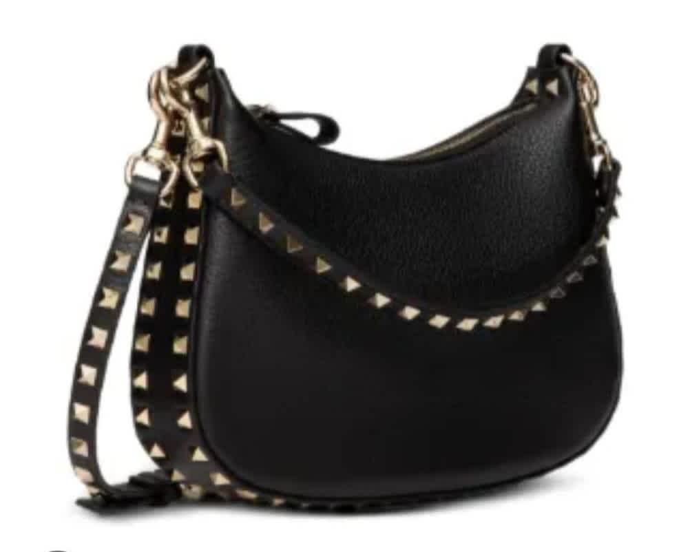 Valentino Garavani Black Small Shoulder Bag-thumb-0