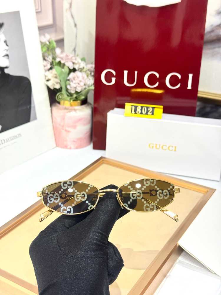 Gucci Golden Women's Sunglasses-1