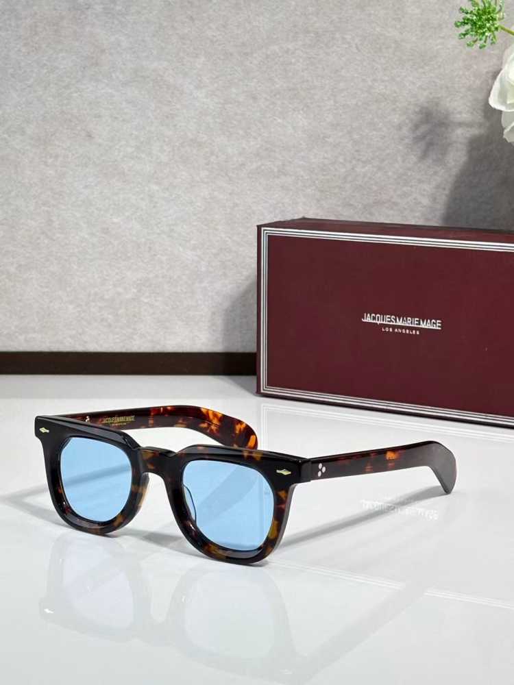 Jacques Marie Mage Blue Luxury Sunglasses-thumb-0