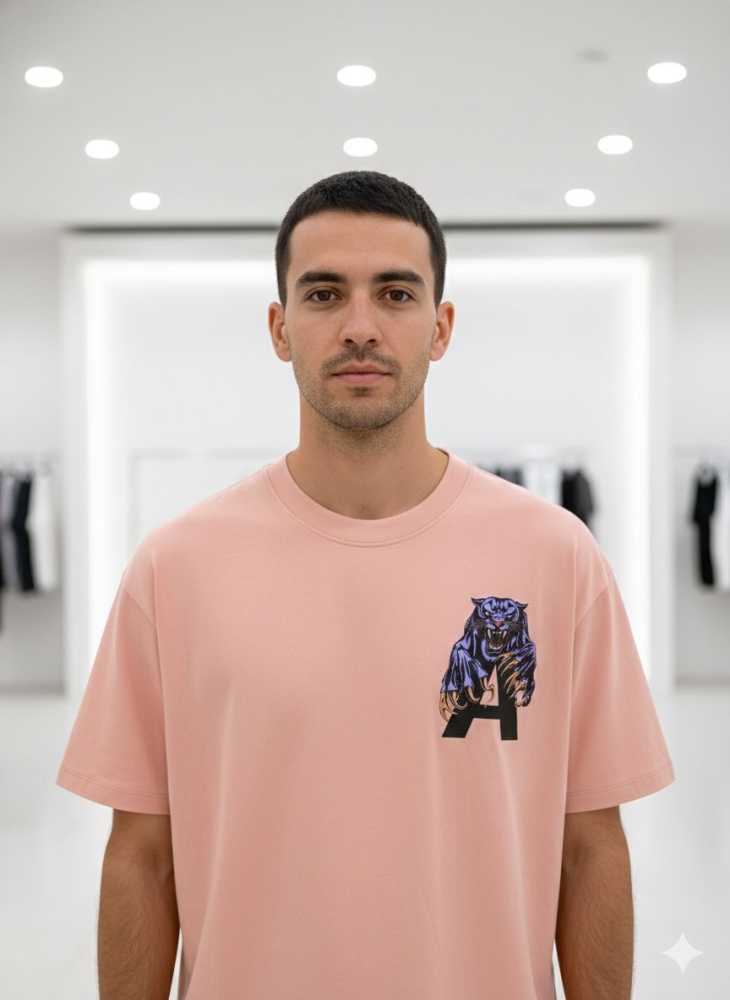 All Saints Pink Premium Quality T-shirt-1