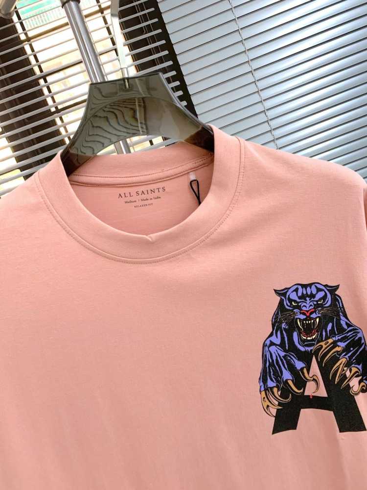 All Saints Pink Premium Quality T-shirt-3