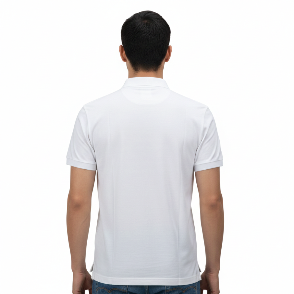 Burberry White Premium Quality Polo Tees-3