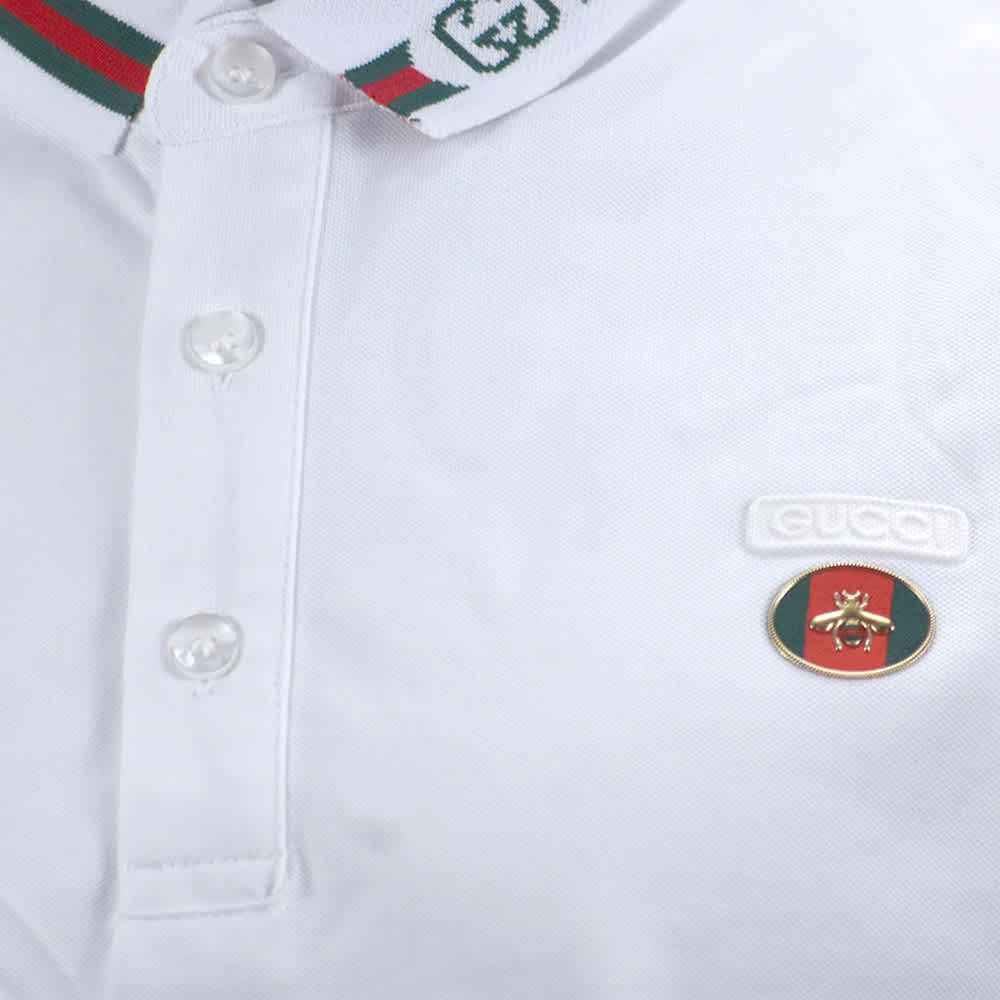 Gucci White Premium Quality Polo T-shirt-5