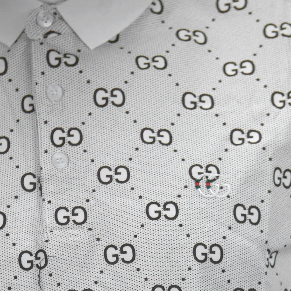 Gucci White Premium Quality Polo Tees-6