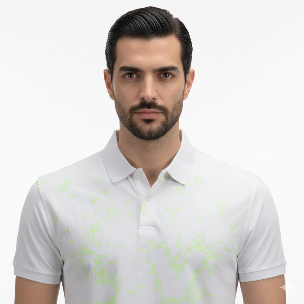 Louis Vuitton White Premium Quality Polo Tees-thumb-3