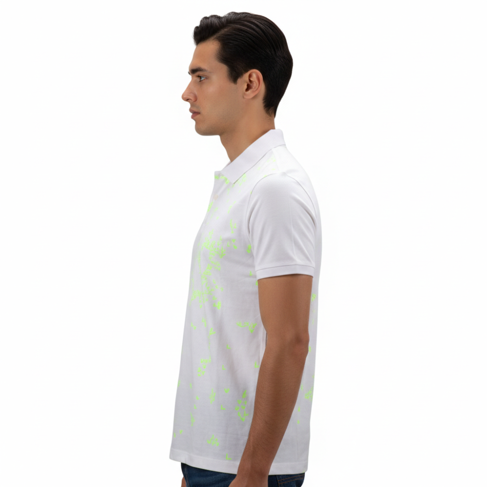 Louis Vuitton White Premium Quality Polo Tees-thumb-1