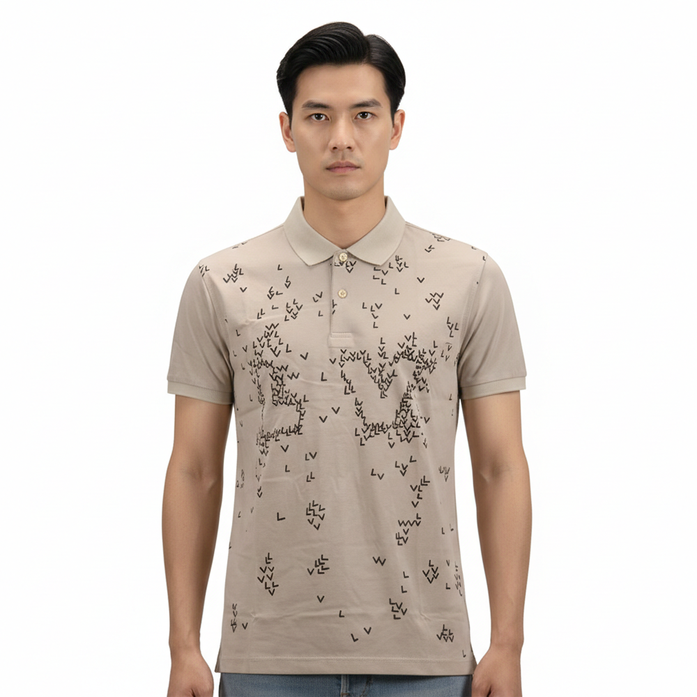 Louis Vuitton Brown Premium Quality Polo Tees