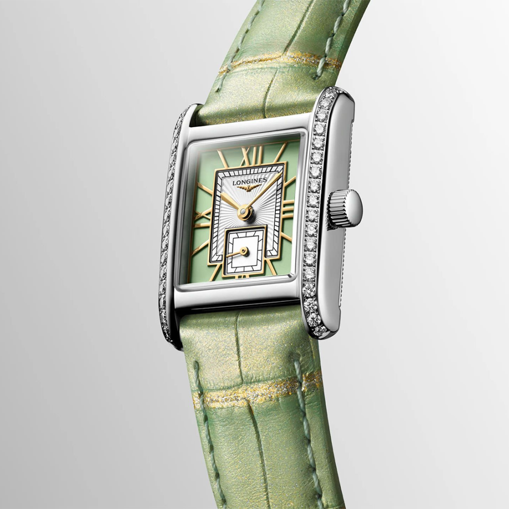 Longines Mini DolceVita Mint Green Women Watch L5.200.0.05.2-2
