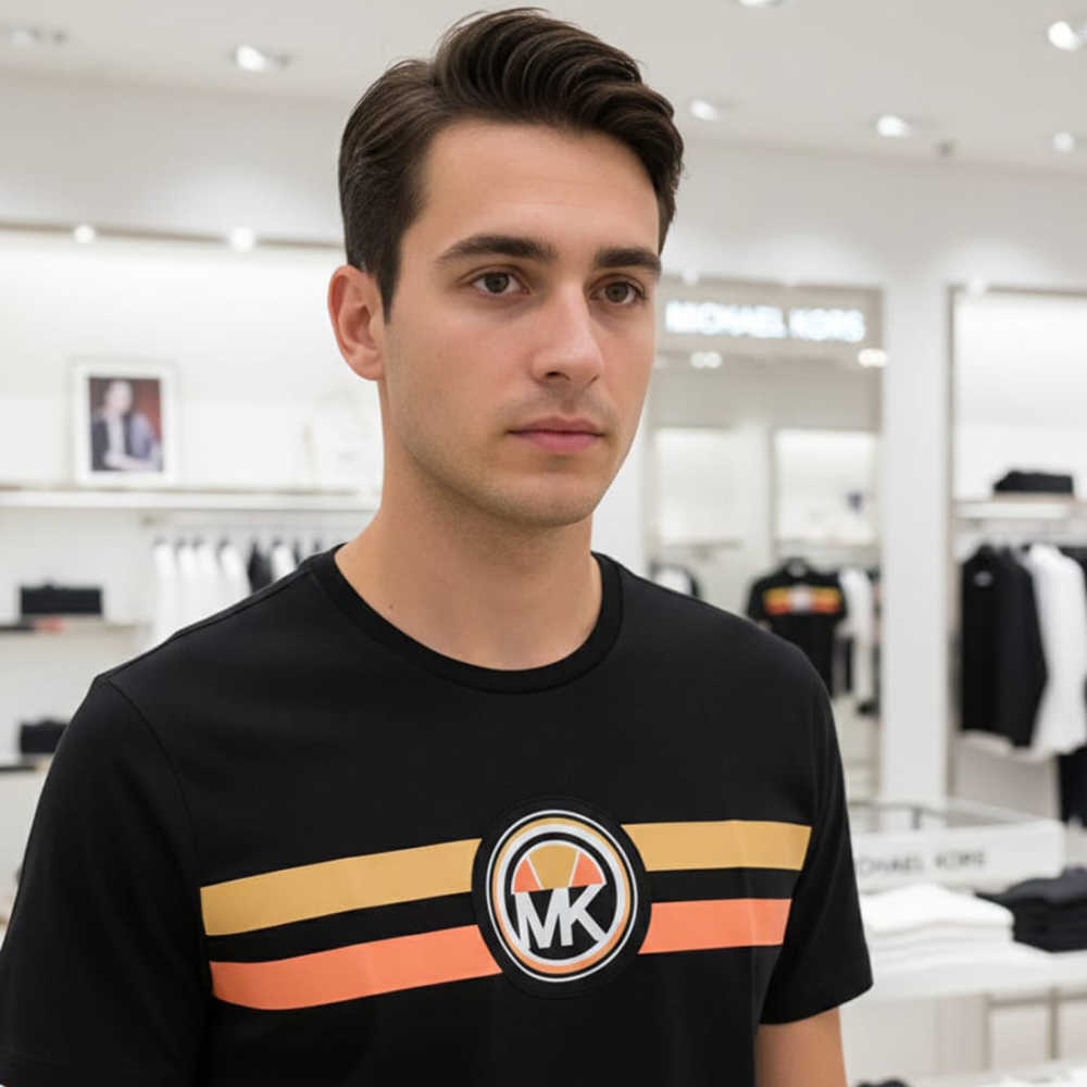 Michael Kors Black Premium Round Neck T-shirt-1