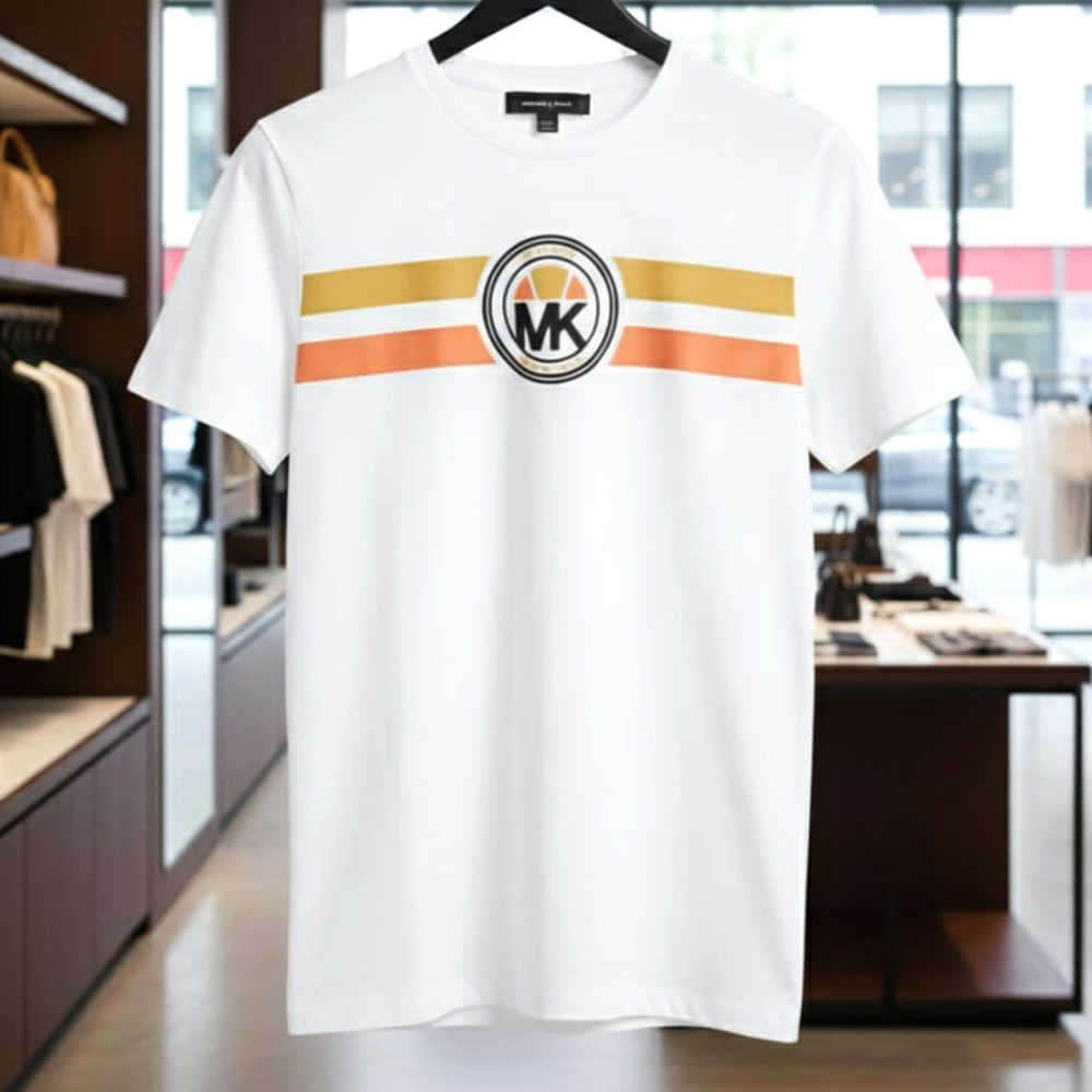 Michael Kors White Premium Round Neck T-shirt-2