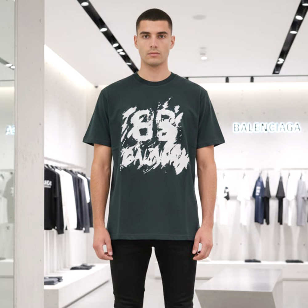 Balenciaga Green Premium Quality T-shirt-thumb-1