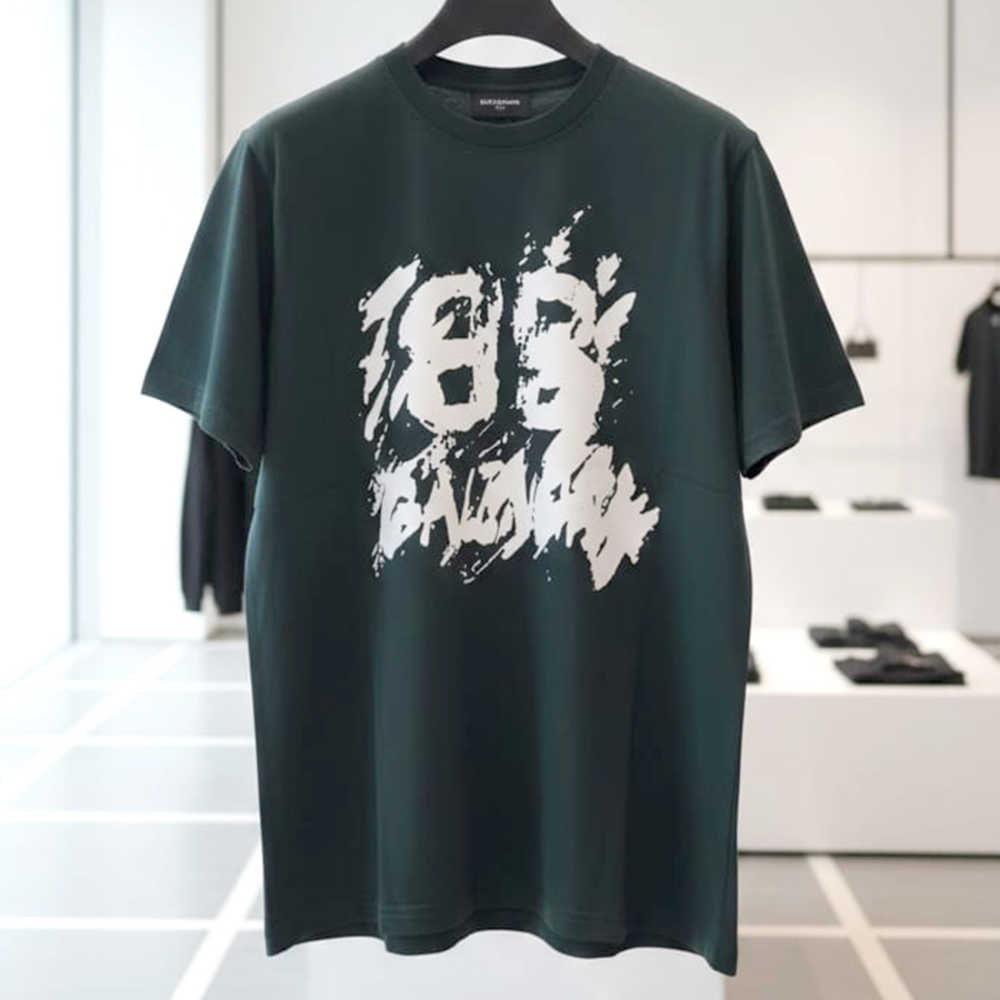 Balenciaga Green Premium Quality T-shirt-thumb-0