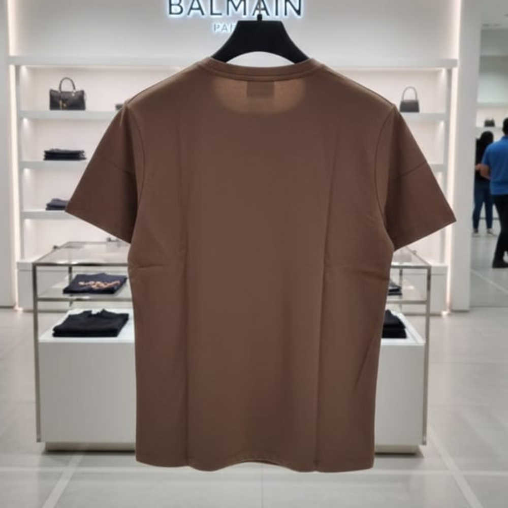 Balmain Clubwear Beige Premium Quality T-shirt-2