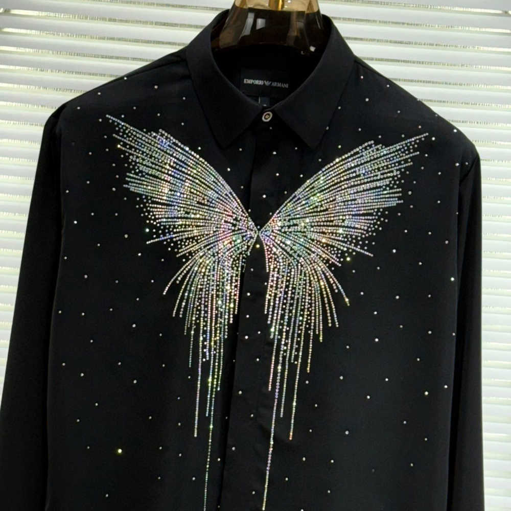 Gucci Butterfly Print Black Premium Shirt-thumb-1