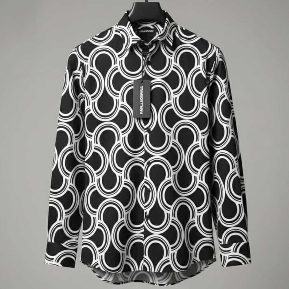 Karl Lagerfeld Black Premium Quality Cotton Shirt-1