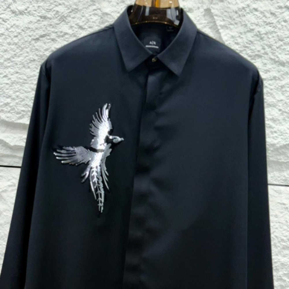 Armani Exchange Black Premium Quality Cotton Shirt-1