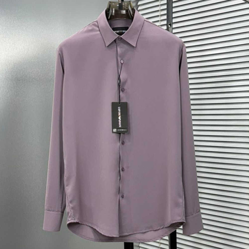 Emporio Armani Purple Premium Quality Stretchable Shirt