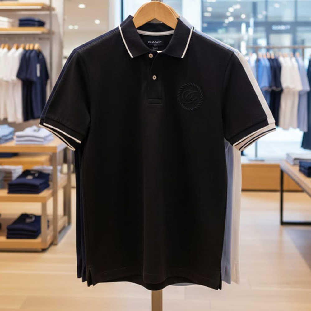 Gant Black Premium Quality T-shirt-thumb-1