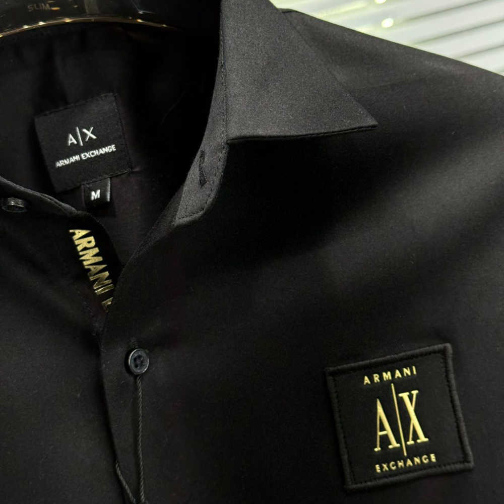 Armani Exchange Black Premium Quality Cotton Shirt-1