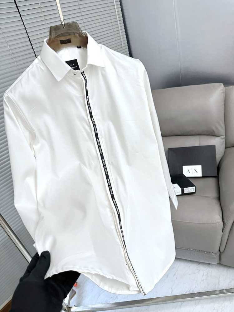 Armani Exchange White Premium Quality Cotton Shirt-1