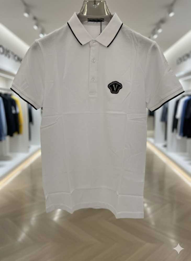 Versace White Premium Quality Polo T-shirt-thumb-1