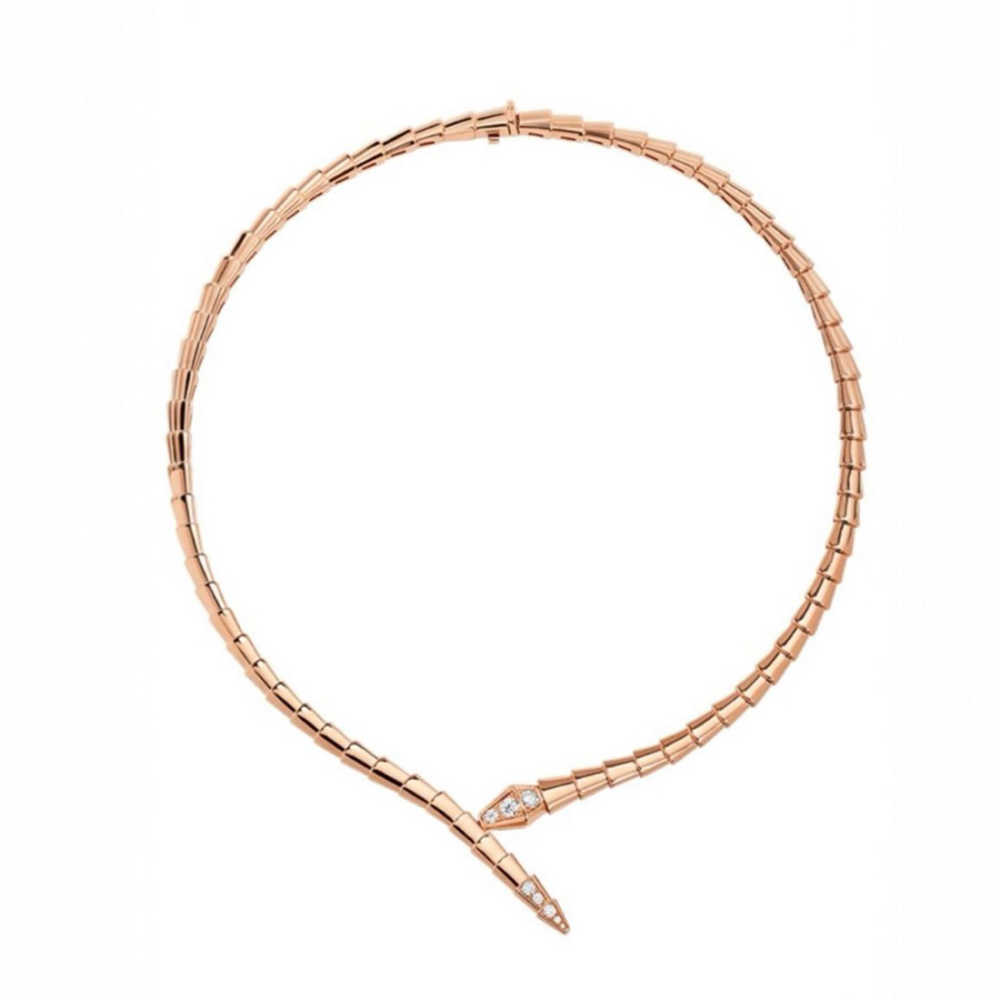 Bvlgari Serpenti Viper Rose Gold Necklace