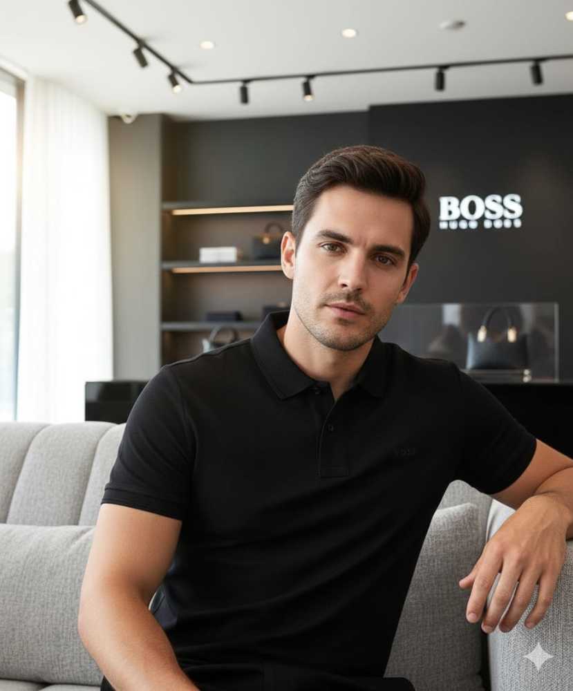 Hugo Boss Black Premium Quality Polo Tees-thumb-3