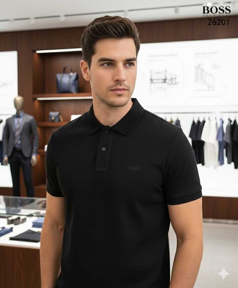 Hugo Boss Black Premium Quality Polo Tees-thumb-2